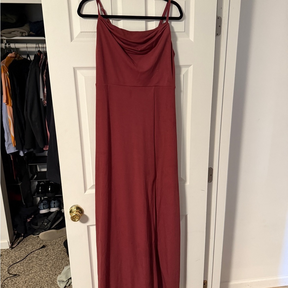Bridesmaid Dress “Ash” in Rosewood Crepe